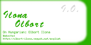 ilona olbort business card